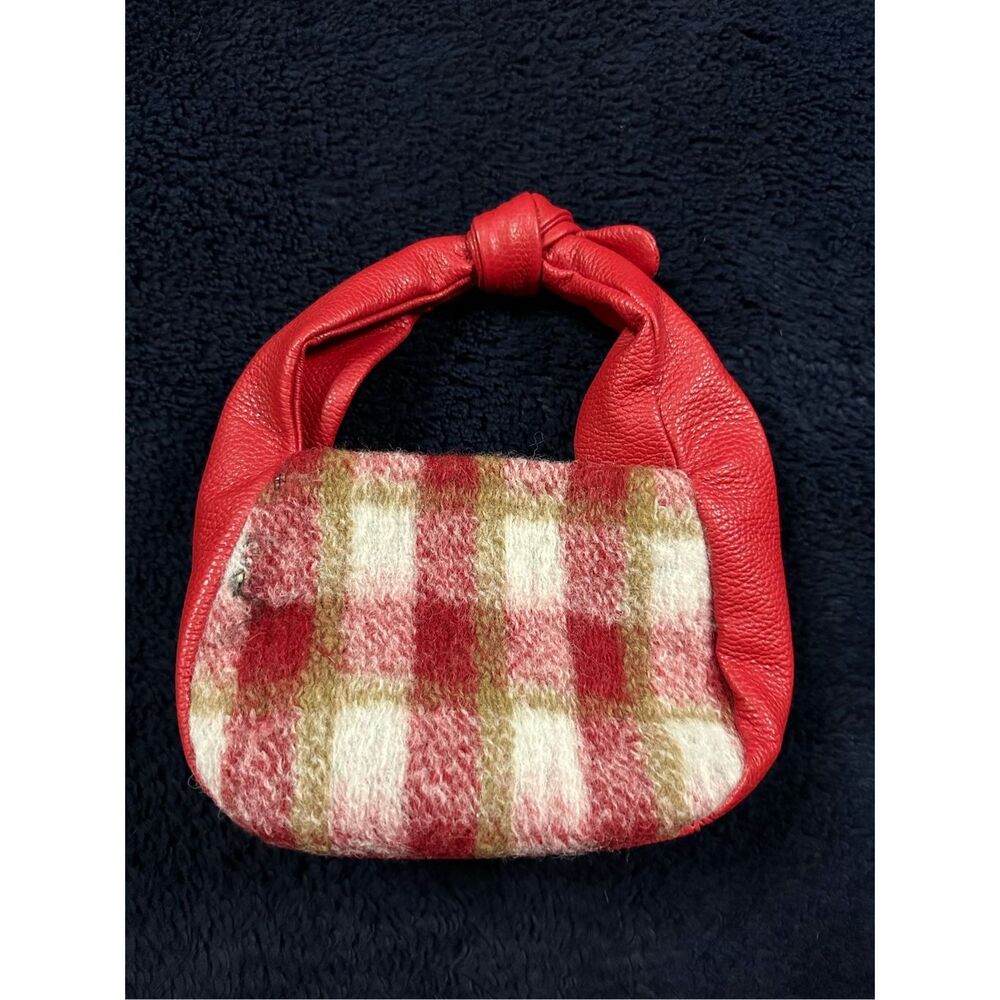 Soire Knotted Bag Sundance READ BR Red Plaid Small Bag